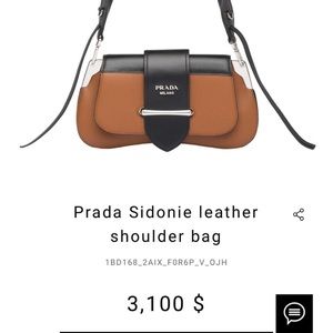 Prada Sidonie leather shoulder bag